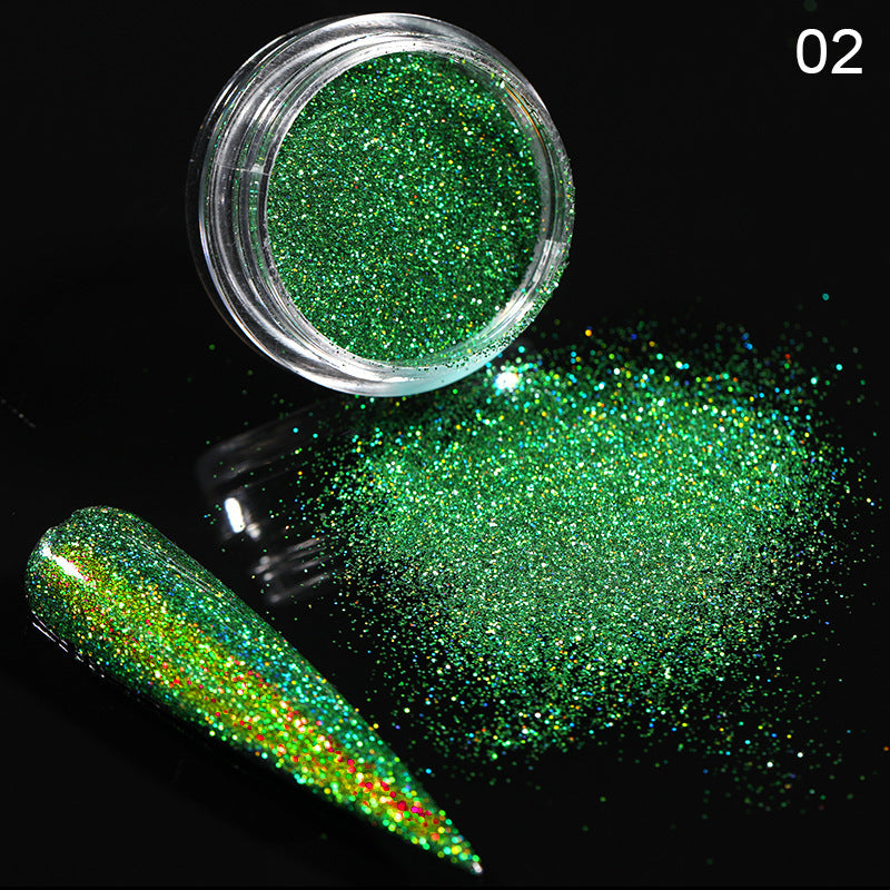 Glittery and Glitzy Nail Powder in Multiple Color Options