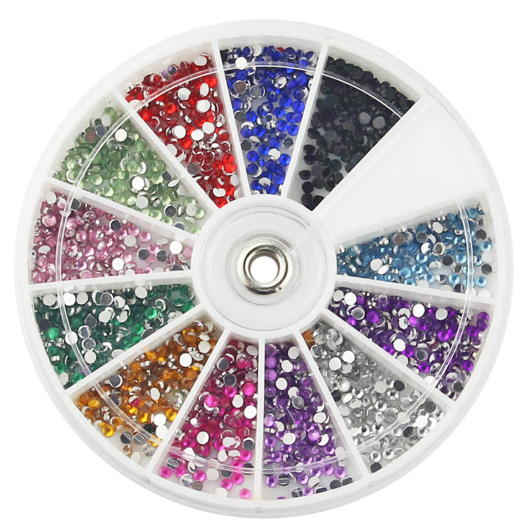 Fake Jewel multicolored nagel versieringen voor thuis manicures