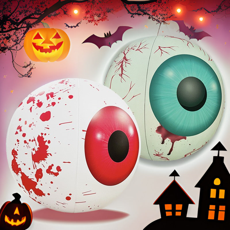 Inflatable PVC Eyeball Decorations with LED Light Inserts