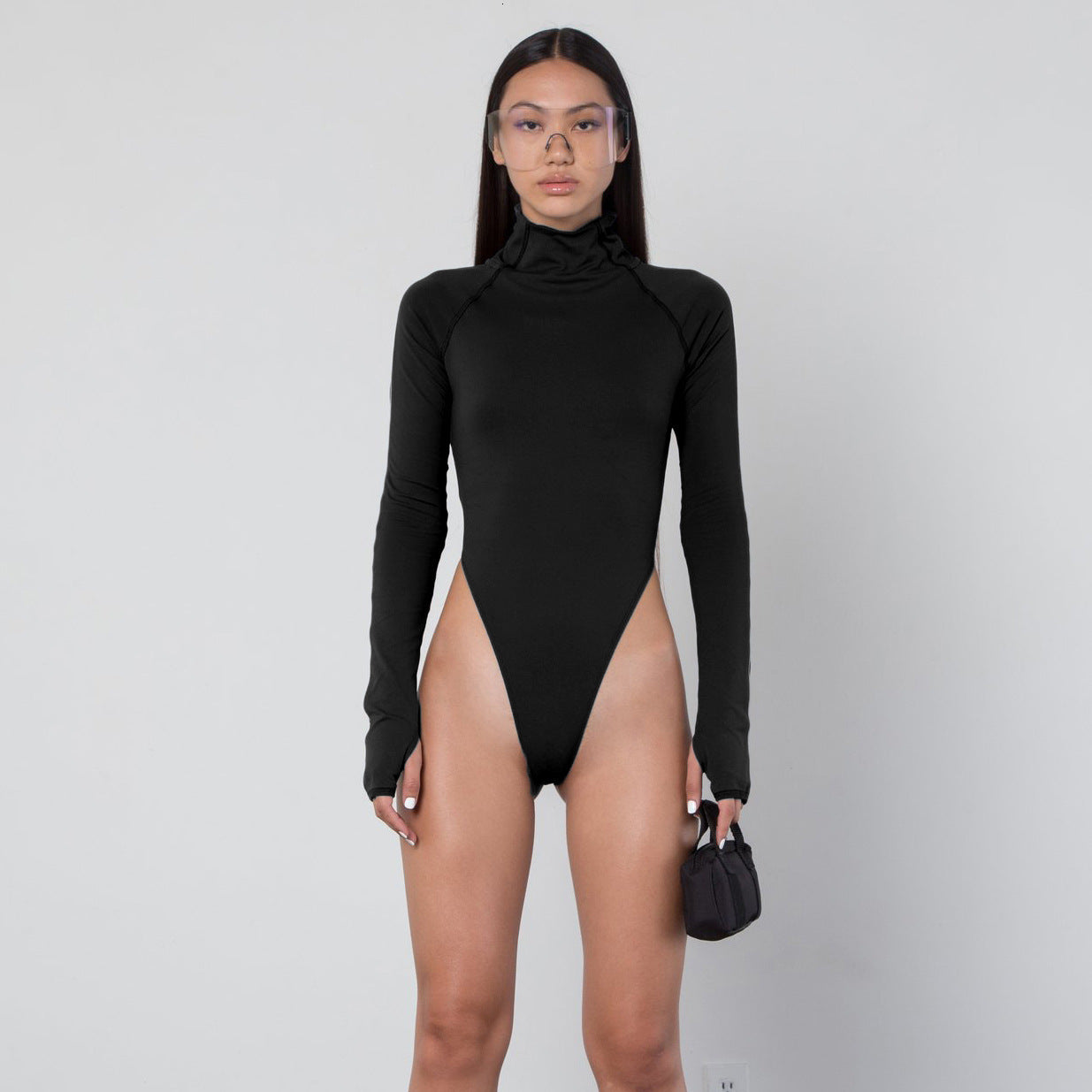 Women's One Piece Swimsuit with Long Sleeves