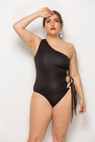 Women’s One Piece Asymmetrical Swimsuit with Tassels