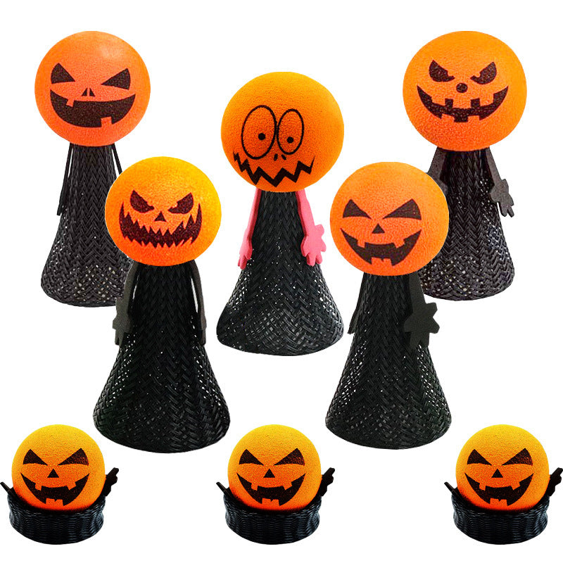 Jack-O-Lantern Elastic Finger Covers for Puppet Shows