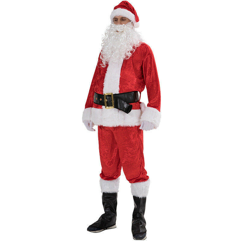 Plus Size Santa Claus Full Body Adult Costume with Accessories