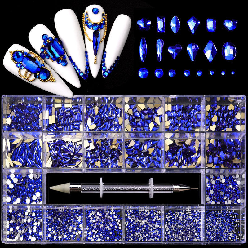 Set of 21 Boxes of Nail Art and 3D Designs