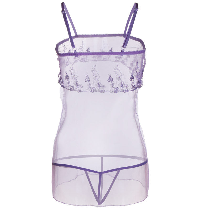 Layered and Laced Sheer Mesh Babydoll