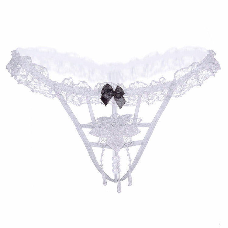 Strand Floral Aplique G String