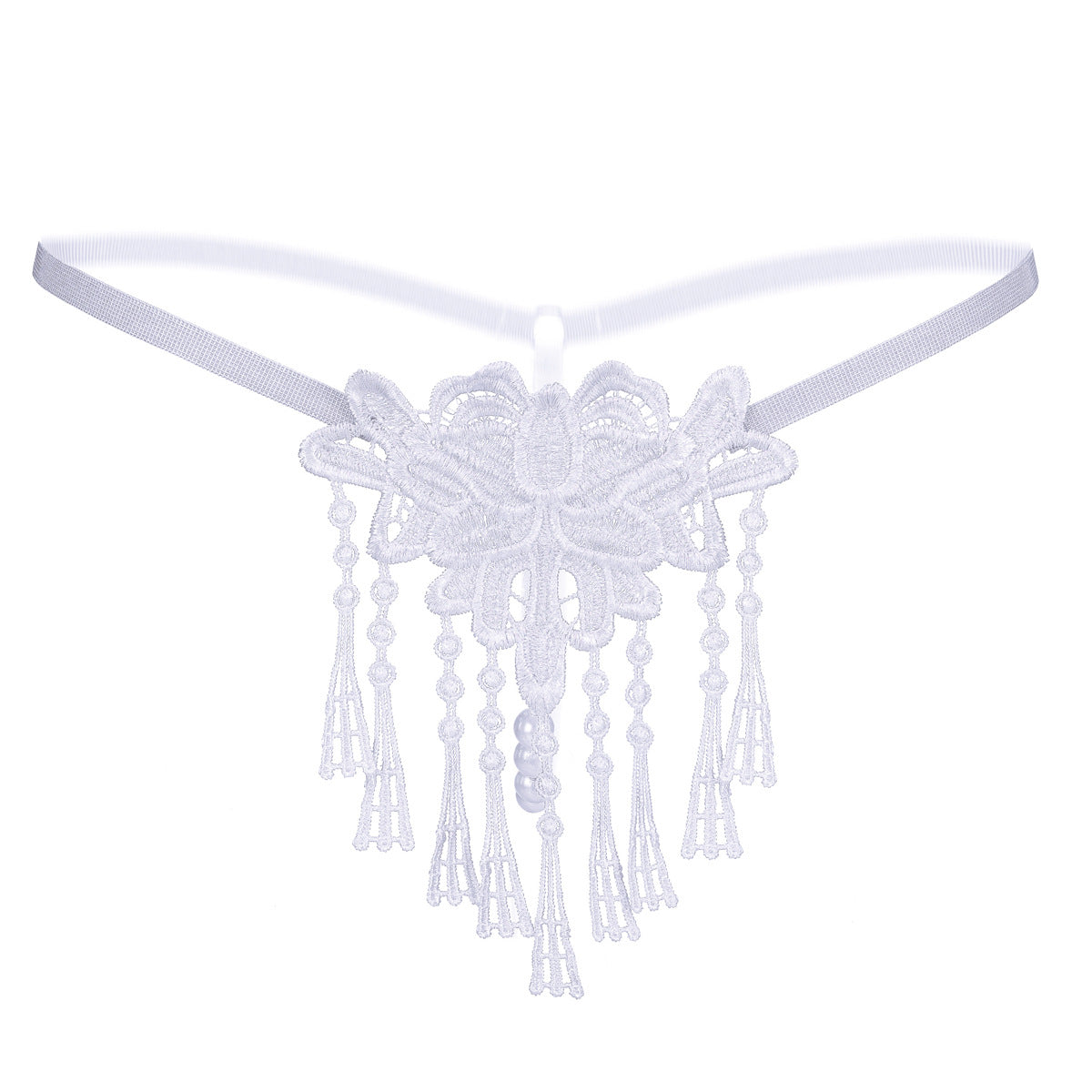 Perles et glands peekaboo string culotte