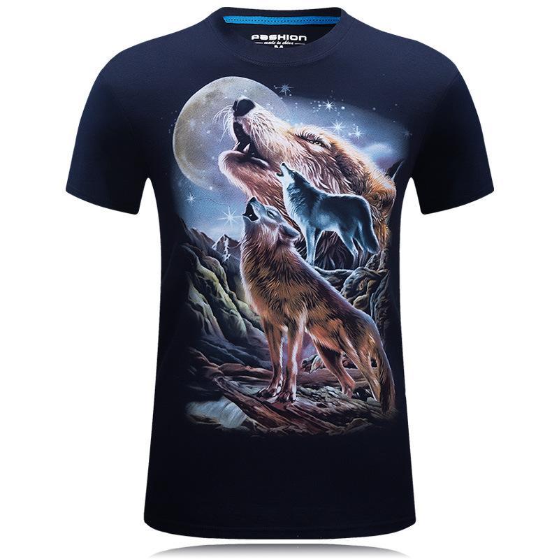 Heulen Sie am Mond-Wolf-Shirt