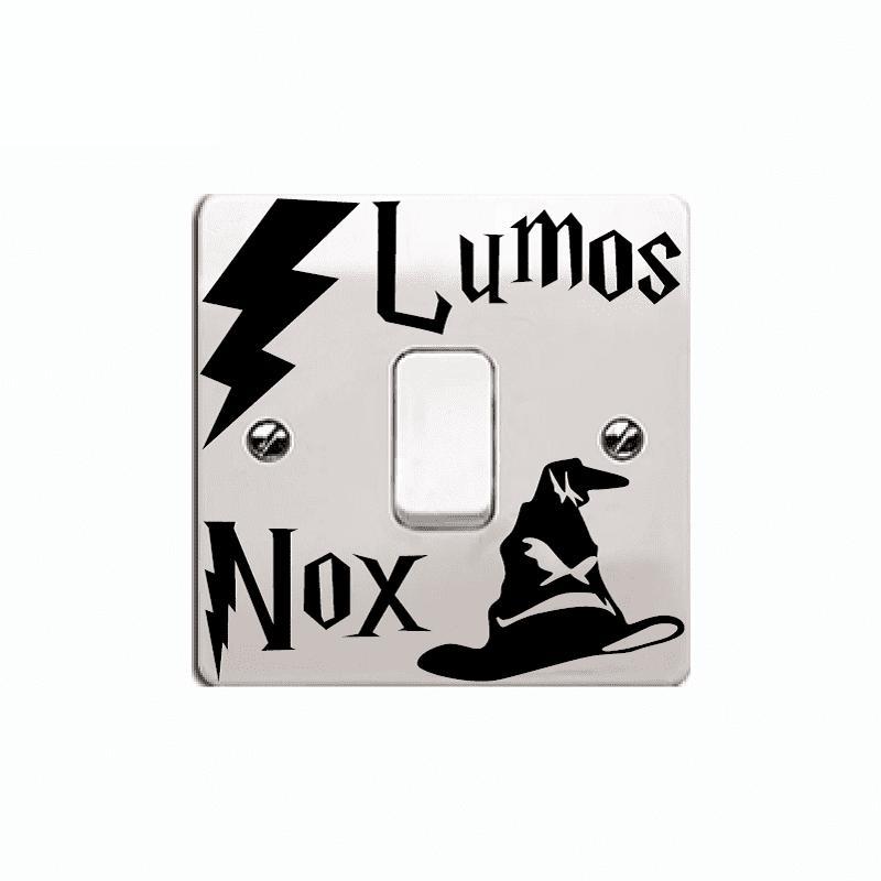 Pegatina de pared de vinilo Lumos Nox para niños