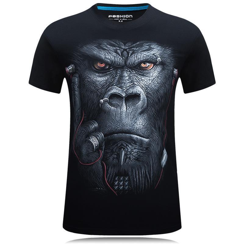 Gemeines überfallendes Gorilla-Gesichts-Shirt