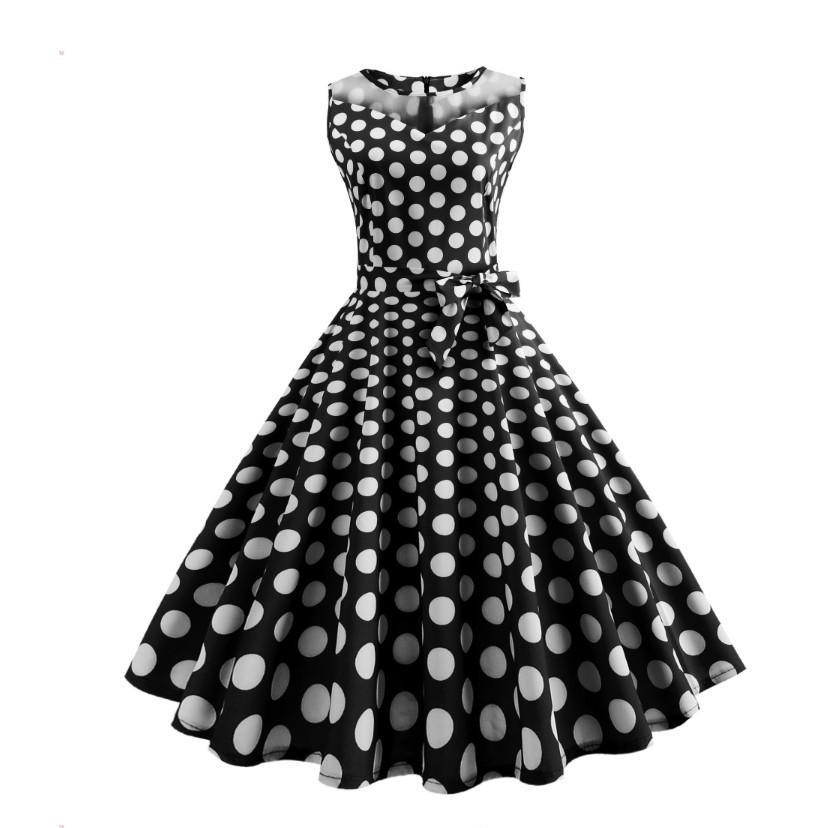 Robe imprimée à pois