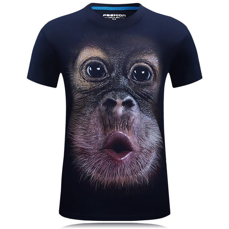 Camisa de rosto de macaco extra grande