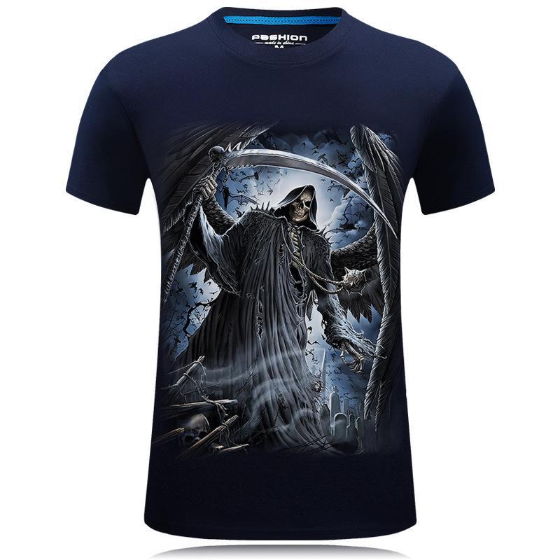 Chemise Spooky Black Grim Reaper