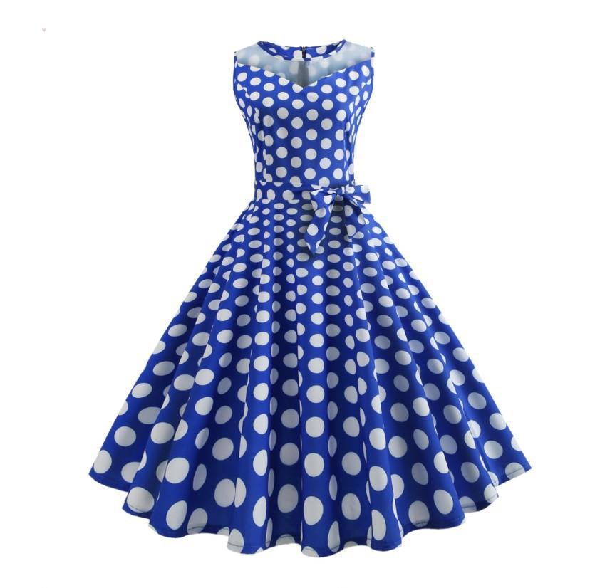 Pop Trends Polka Dot Print Kleid