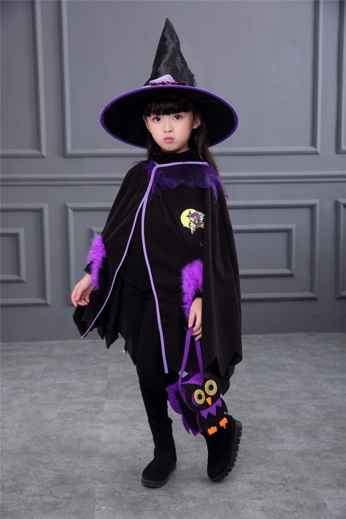 Cute Little Witch Halloween Costume for Girls - Theone Apparel