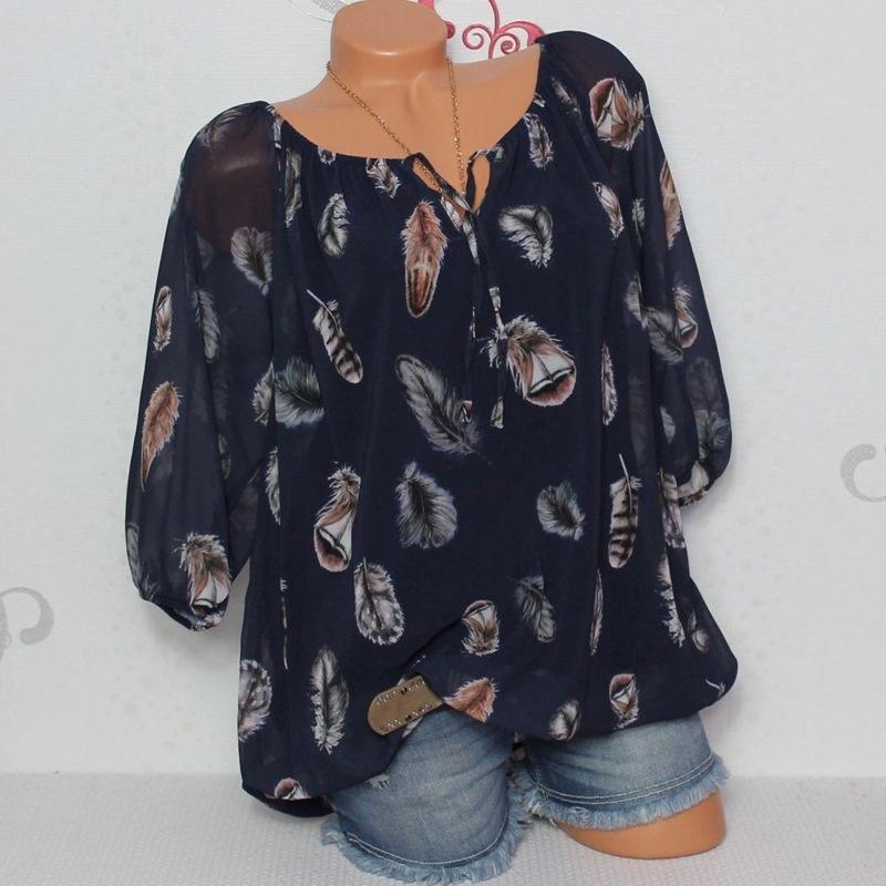 Fallen Feathers Flowing Layers Blouse