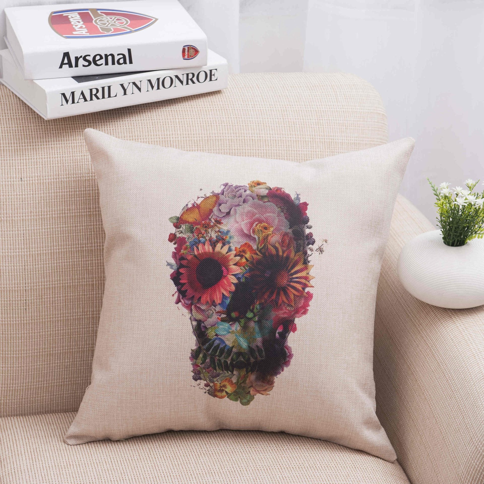 Day Of The Dead Skull Pillow Covers - Theone Apparel