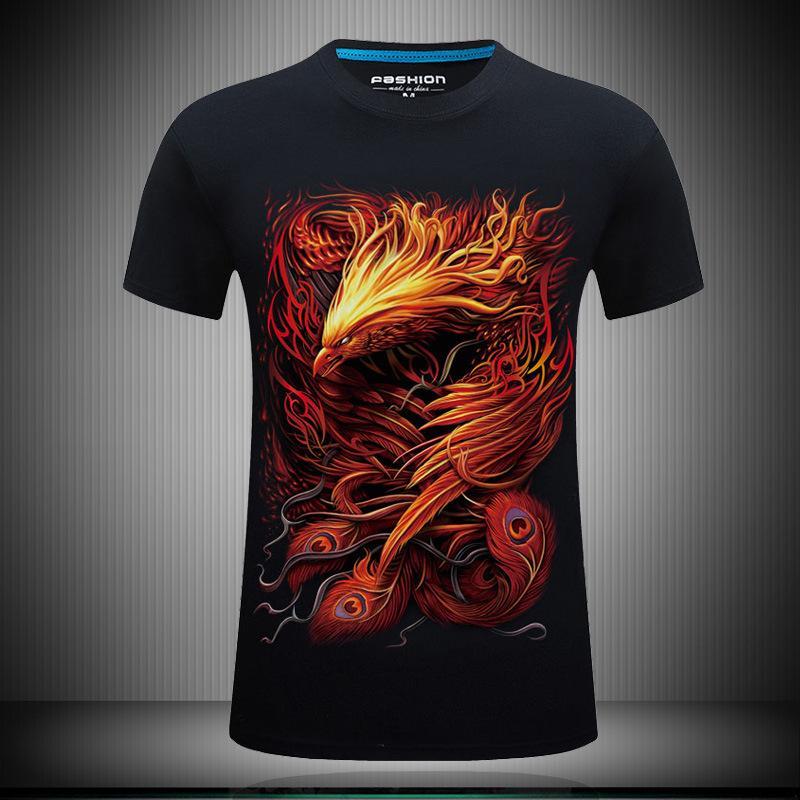 Fiery Phoenix Transformation Graphic Tee - Theone Apparel