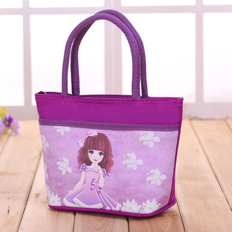 Bolso tote con asa de cuerda para niña de las flores