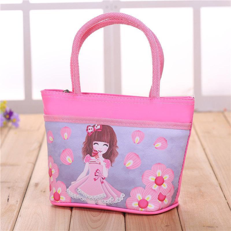 Bolso tote con asa de cuerda para niña de las flores