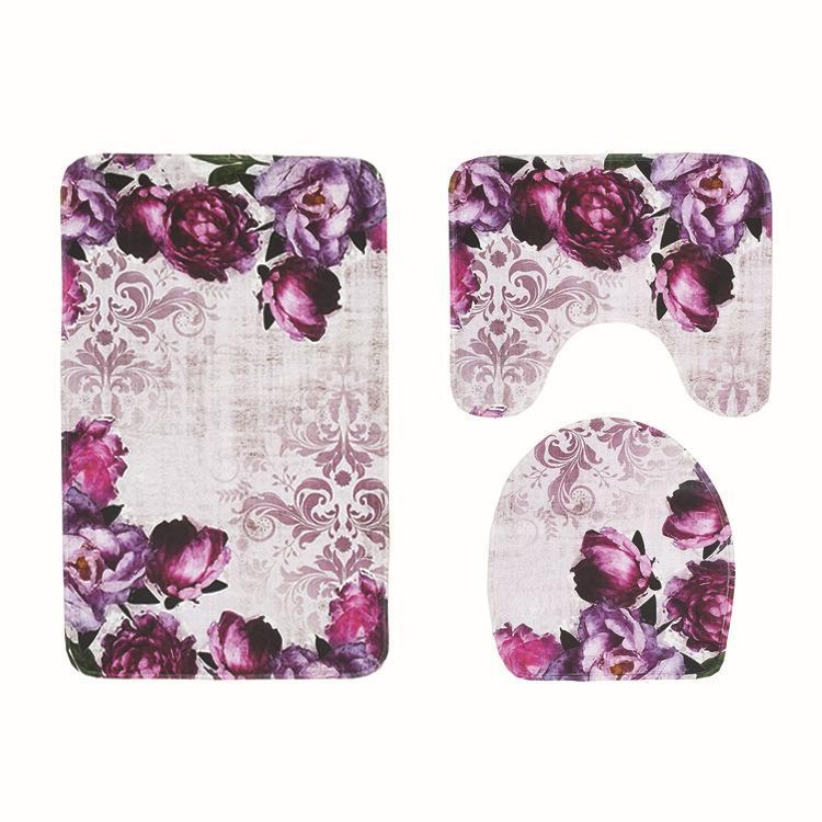 Flowers and The Sea Bath Mat Sets - Theone Apparel