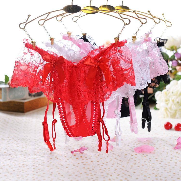 Frilly Lace Skirt Garter Panty - Theone Apparel