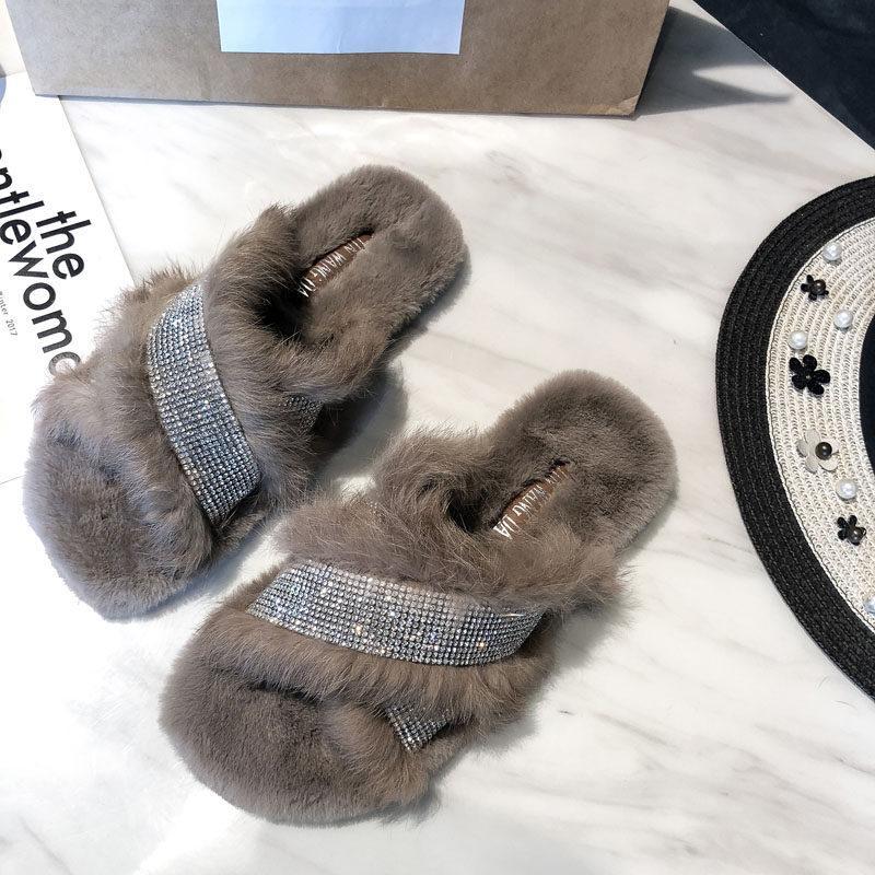 Glam Vibes Fur Lined Slippers - Theone Apparel