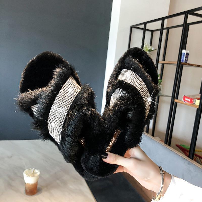 Glam Vibes Fur Lined Slippers - Theone Apparel