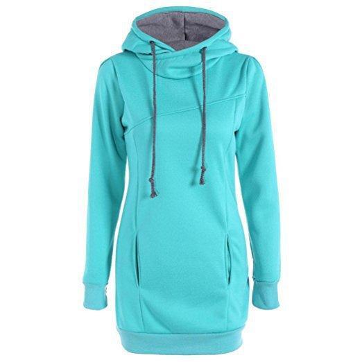 Trendy side tie trekkoord hoodie