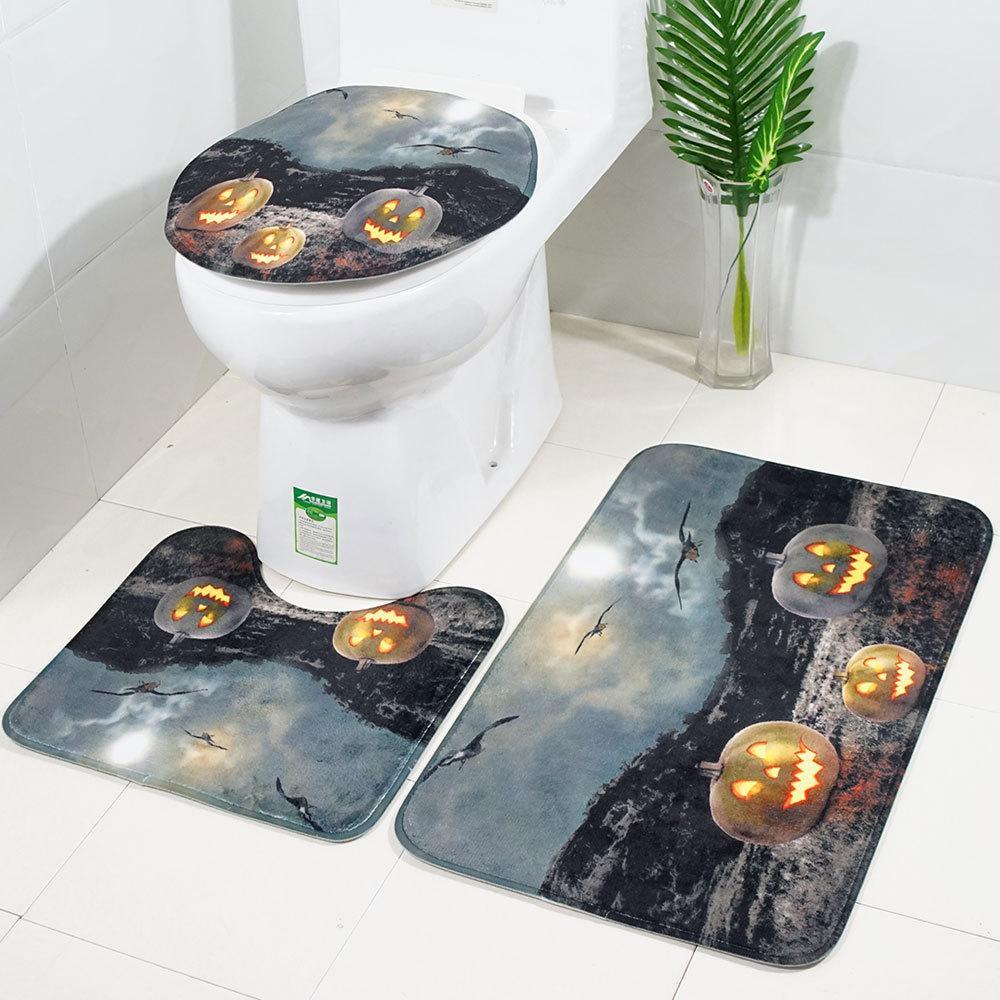 Halloween Haunting Bath Mat Set