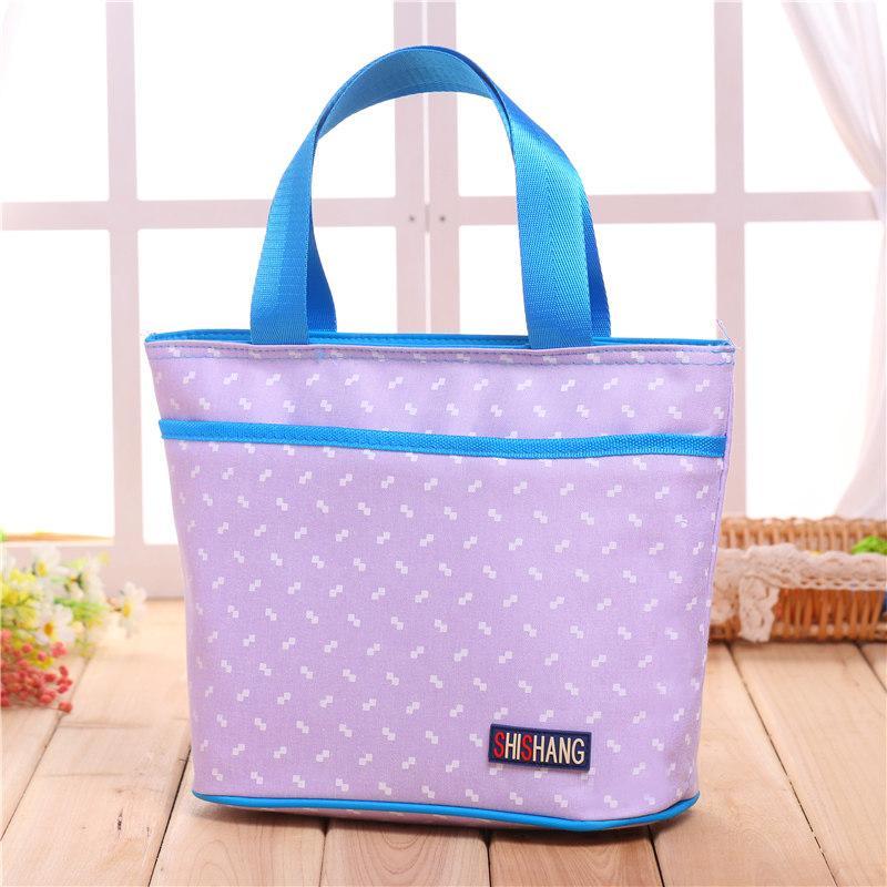 Bolso tote grande con estampado preppy