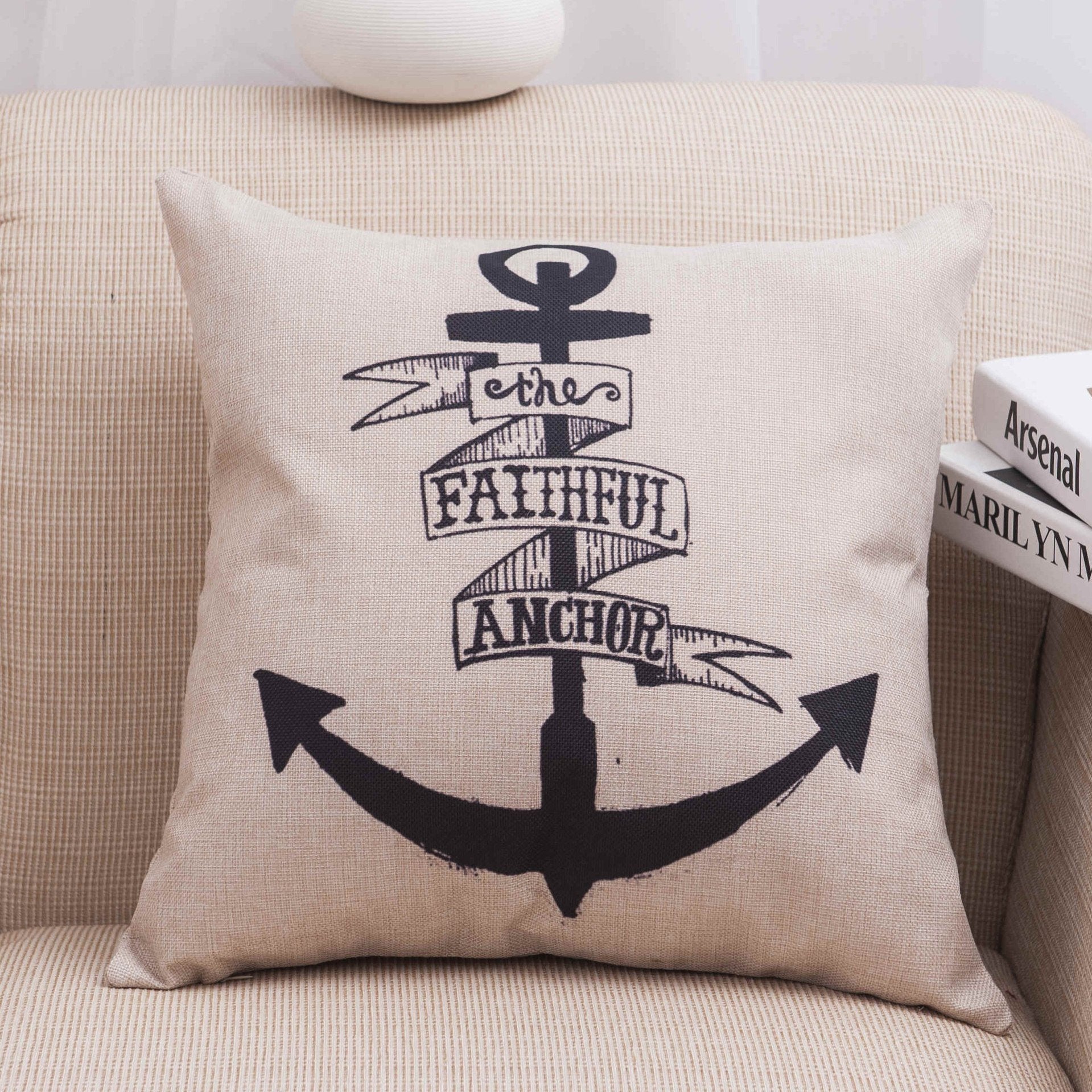 Nautical Navy Inspired Pillow Covers