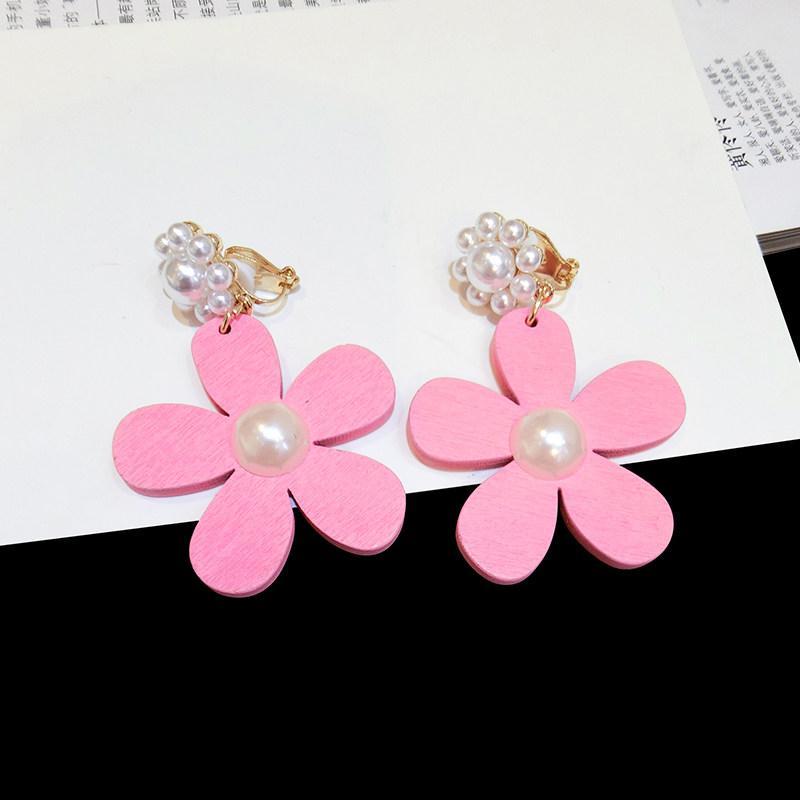 Orecchini di fiori Pink Pearl Daisy