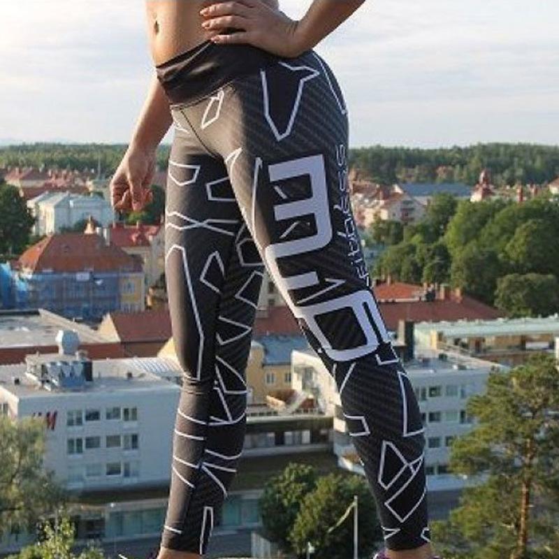 Rack It Up Stripe Print Workout Leggings