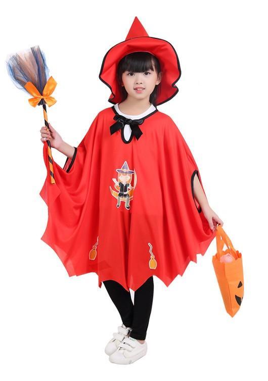 Volledig set Halloween Little Witch Girl -kostuum