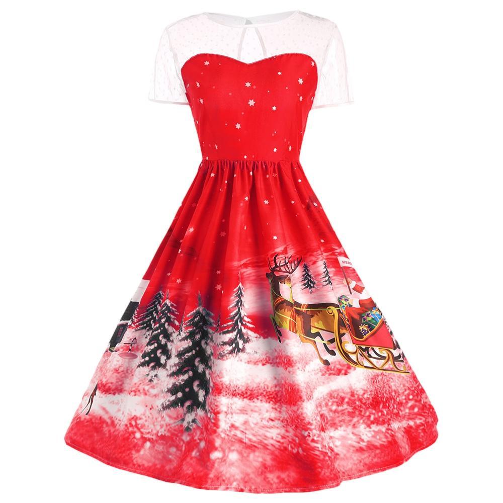 Vestido de festa de Natal do Papai Noel