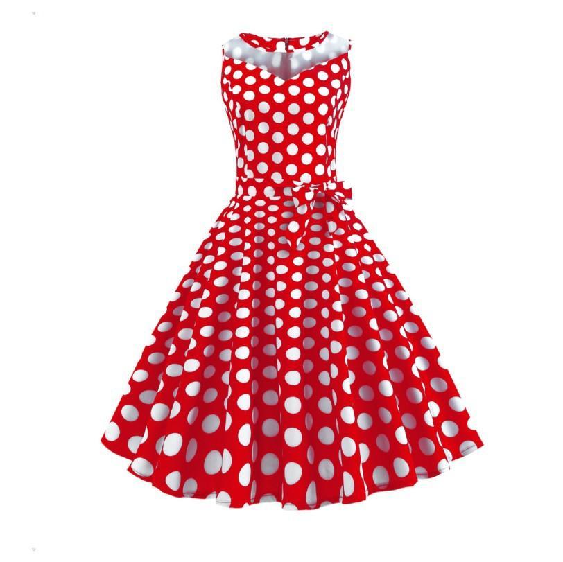 Robe imprimée à pois