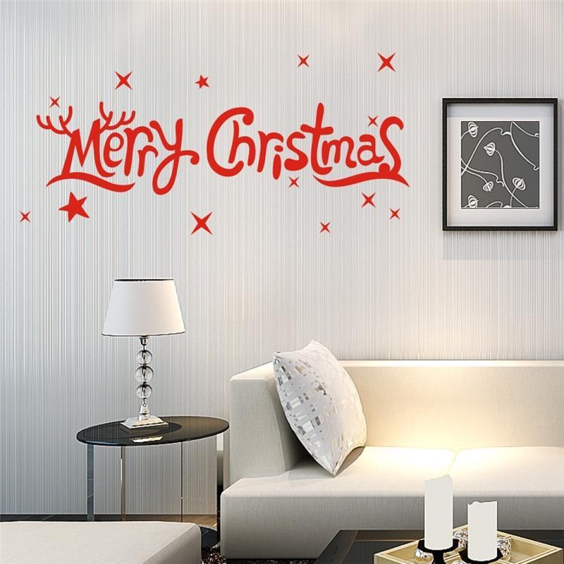 Removable Merry Christmas Wall Stickers