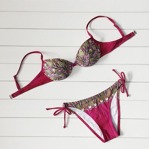 Simple 2 piece sexy leaf like design bikini - Theone Apparel