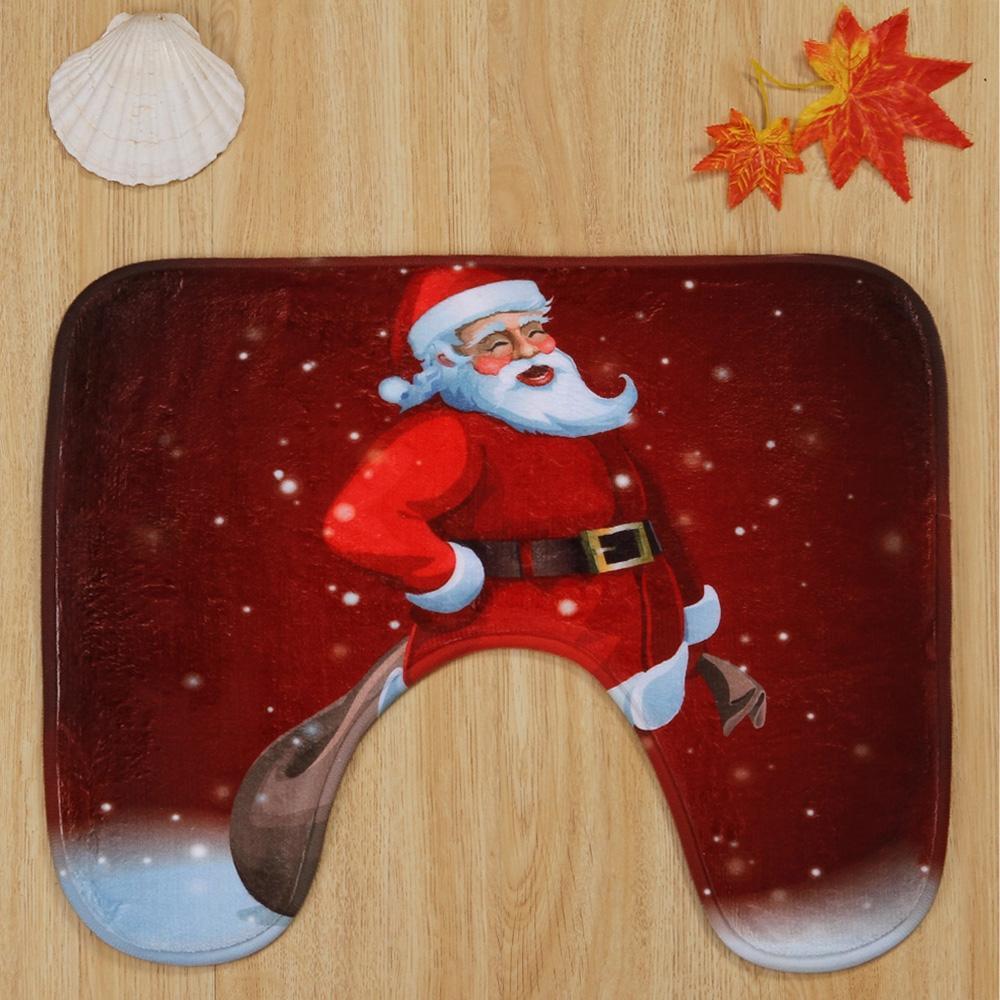 Smiling Red Santa Bathroom Set