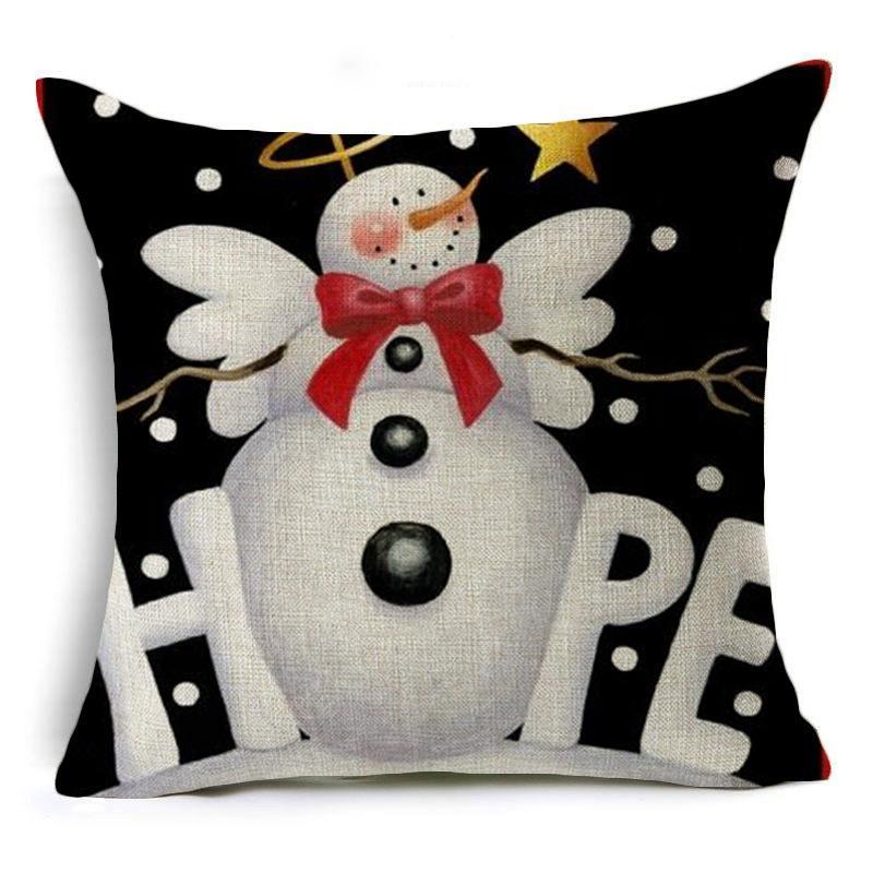 Bantal Bantal Liburan Snowman Smiling