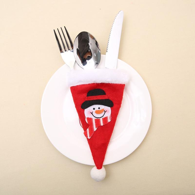 Snowman and Santa Cutlery Bag