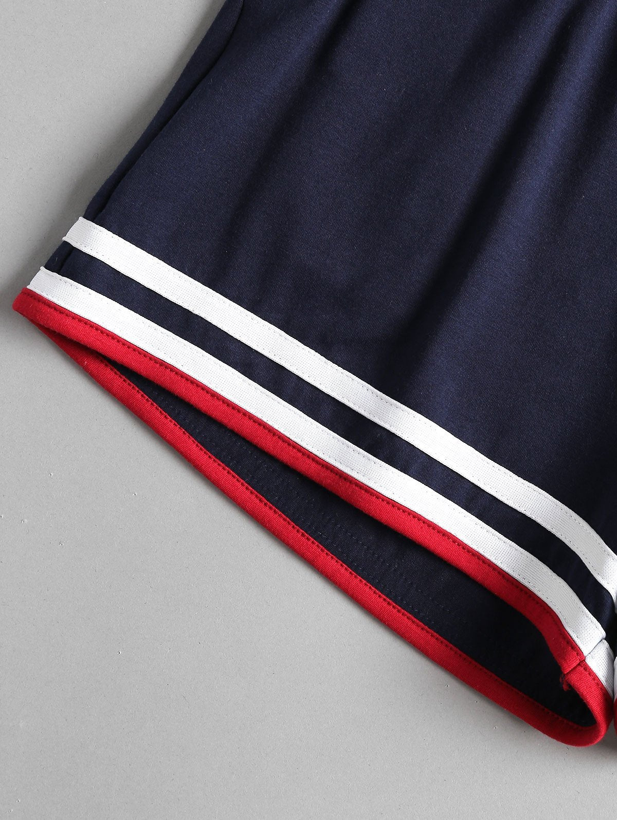 Sporty Americana Nautical Shorts Set