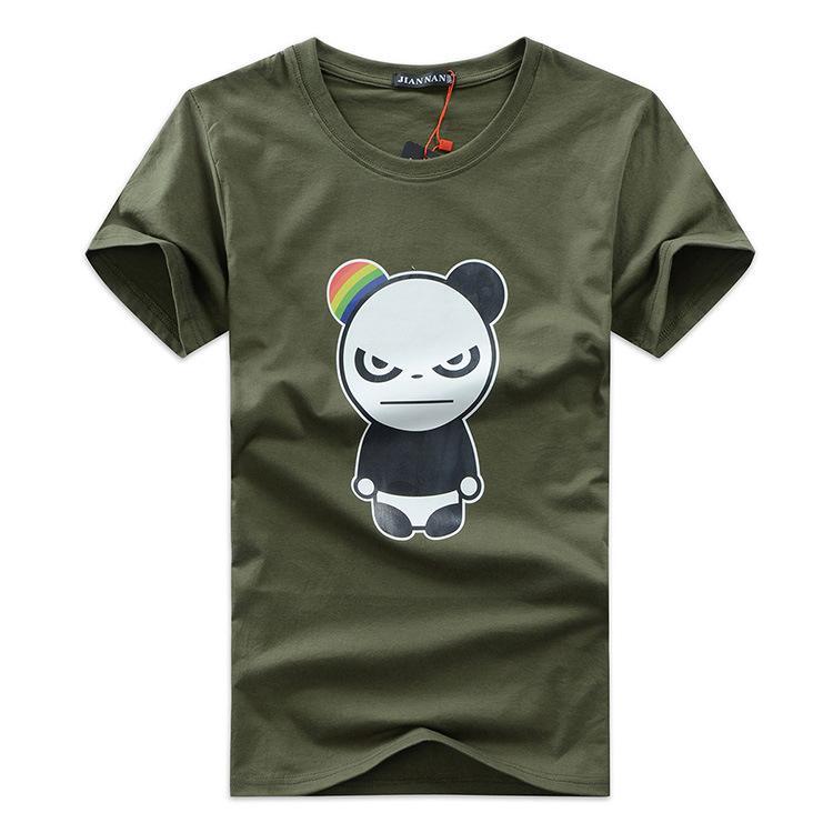 Abgekreuztes Regenbogen-Panda-Shirt