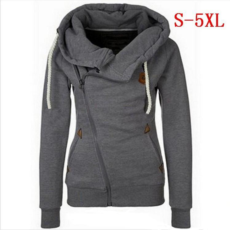 Trendy Side Zip Drawstring Hoodie