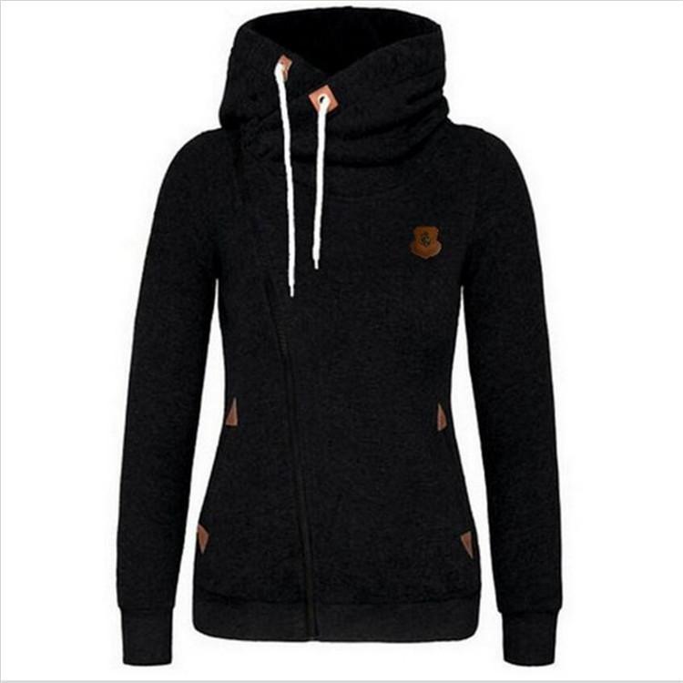 Trendy Side Zip Drawstring Hoodie