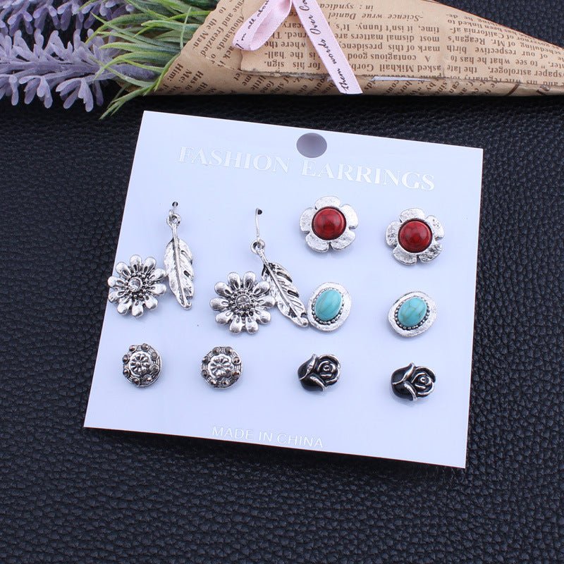 Casual Floral Stud Earrings - THEONE APPAREL