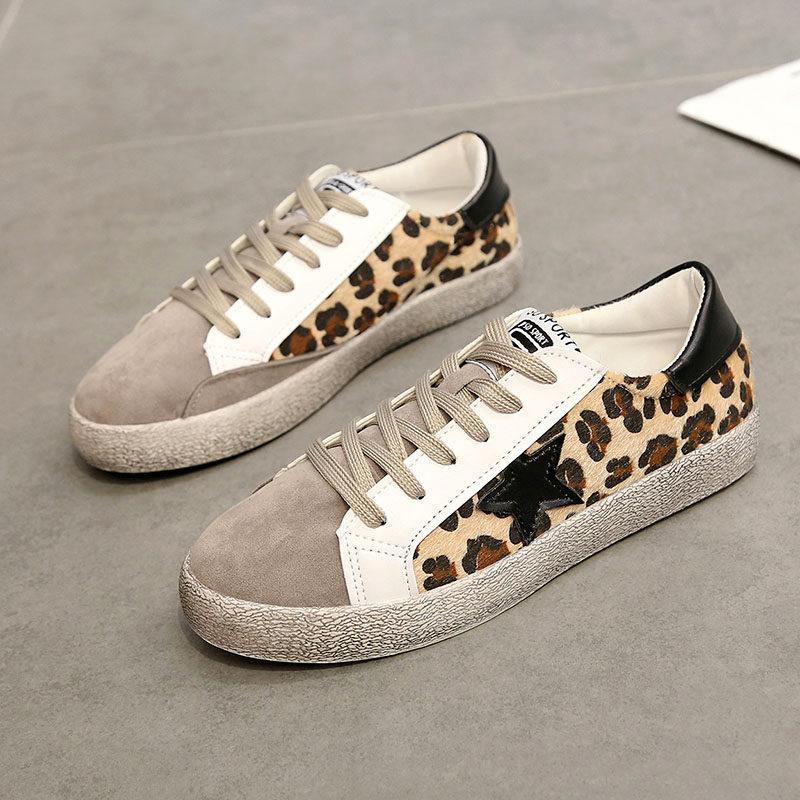 Cheetah Star Suede Sneaker Shoes - THEONE APPAREL