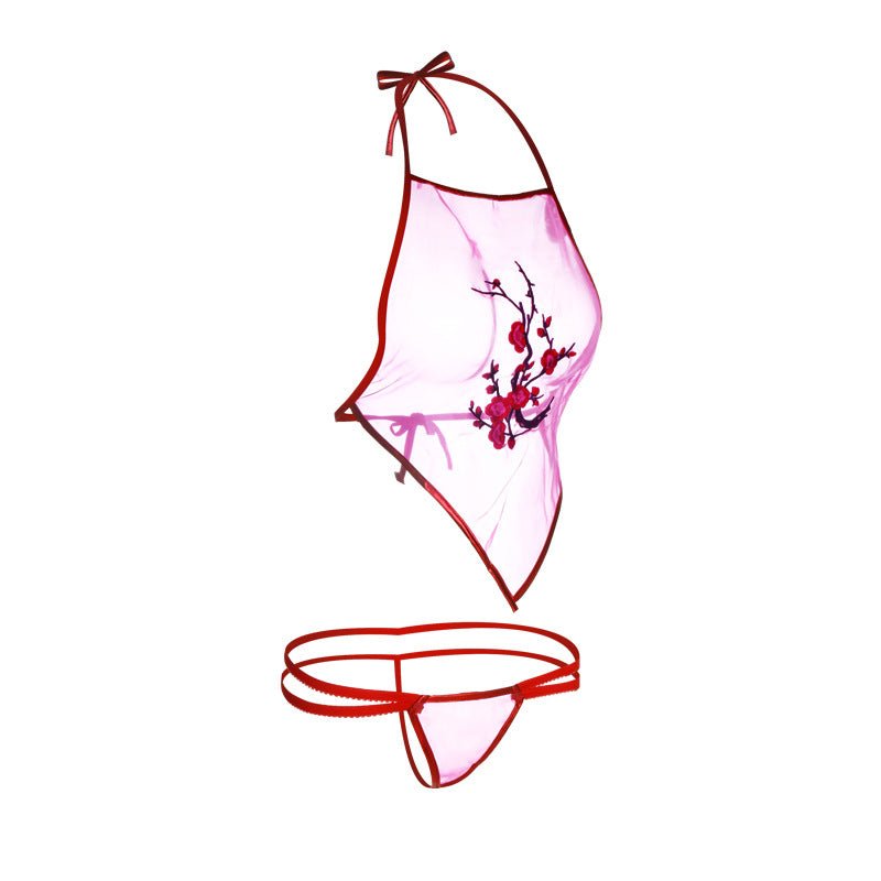 Cherry Blossom Bib Bra and G String - THEONE APPAREL