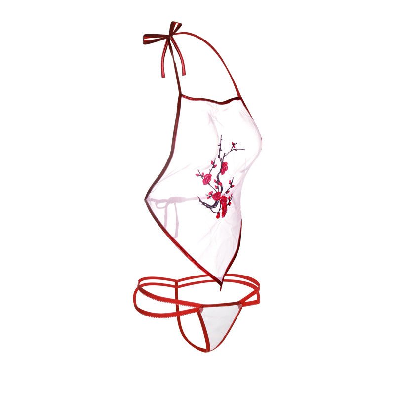 Cherry Blossom Bib Bra and G String - THEONE APPAREL